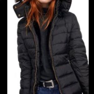 Zara down light weight puffer coat